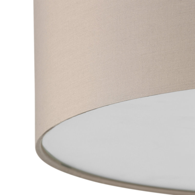 Patience Fabric Flush Mount, Taupe