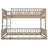 Bunk Bed With Ladder And Guardrails,Platform Bed,Bed Frame-644964741-644964747