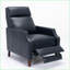 Fauteuils inclinables Mid-Century | Bleu foncé | Cuir PU-664449485
