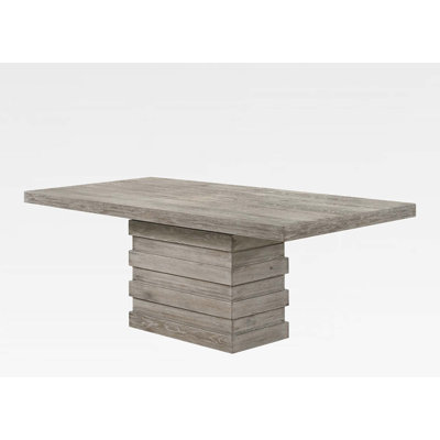 Table de salle à manger en bois massif Karlo de 84 po, table de salle à manger et table de salle à manger