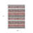 9' X 12' Burgundy And Silver Striped Washable Indoor Outdoor Area Rug-1949482806