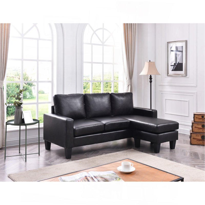 Sofa Chaise , BLACK