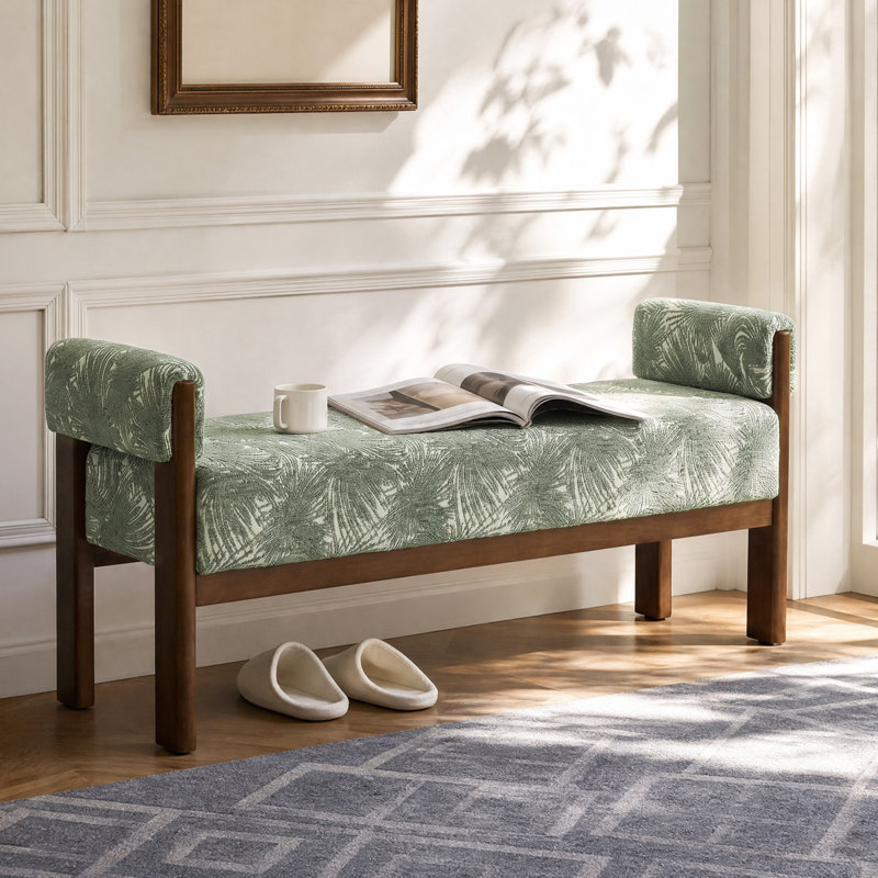 Upholstered Bench, Vert