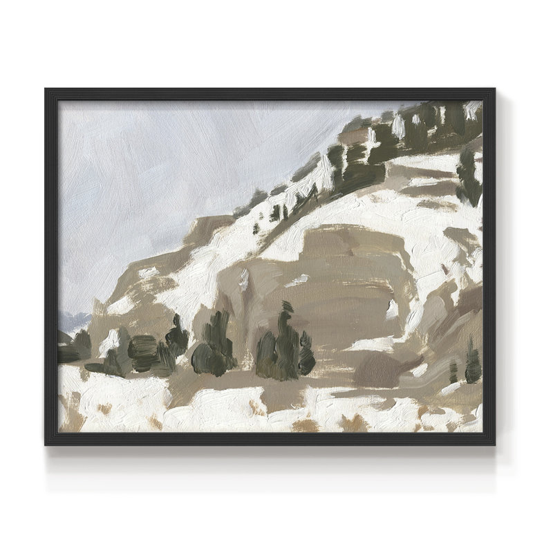 «Snowy Rise II», reproduction encadrée, Noir, H 16 po x l 20 po