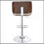 Tabouret de bar réglable écru et chrome
