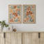 Botanical Charm Floral Designs In Earth Tones, art moderne, décoration murale, nature nordique, 2 pièces-98109665-98109663