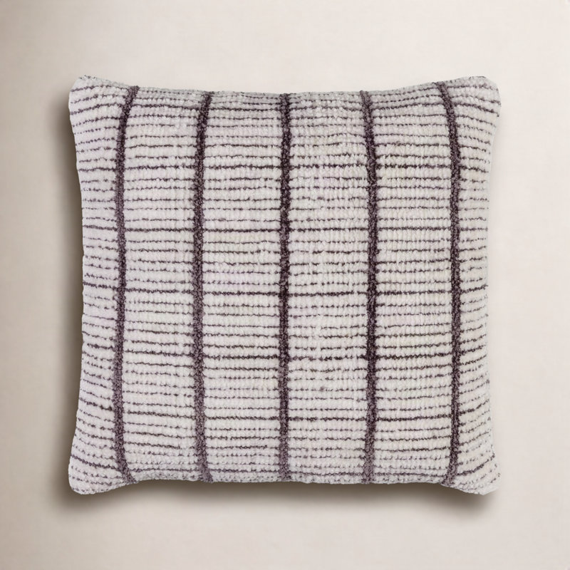 Wanderer Polyester Throw Square Pillow, 18" x 18", Dark Charcoal, Pillow Cover Only - No Insert