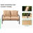 Outdoor 4 Pcs Patio Conversation Set-1192422818