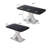 Stretchable Dining Table,X-Shape Table Leg with Metal Base (-625246644-632958691