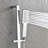 Wall Mounted Waterfall Shower System with Bodysprays-110680178