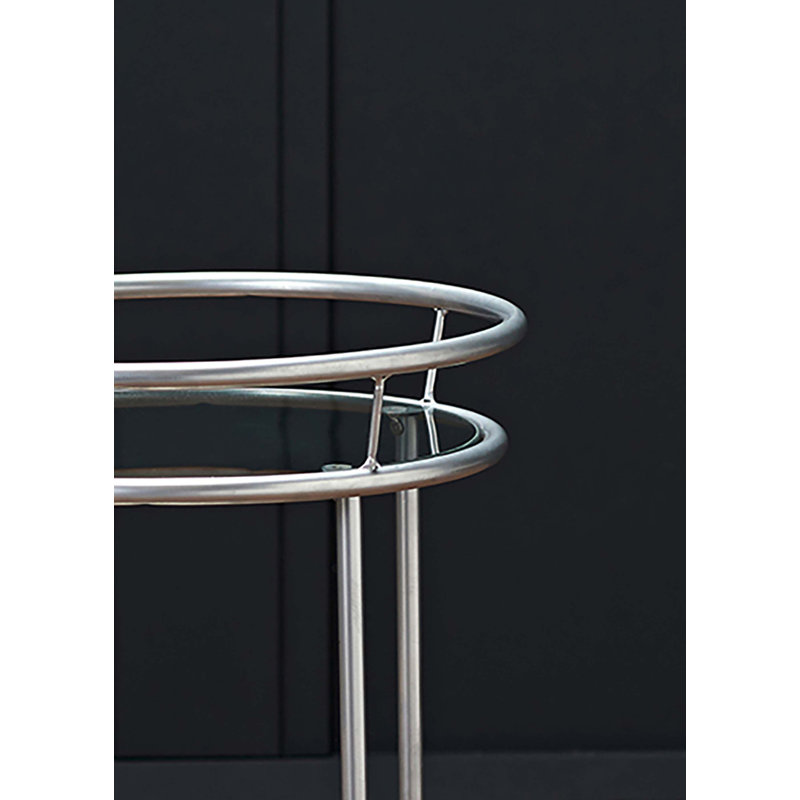 Ellison Metal Bar Cart, Silver