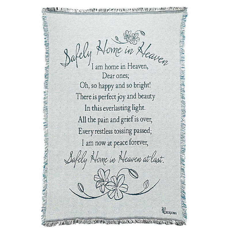 Safely Home Bereavement 100% Cotton Throw