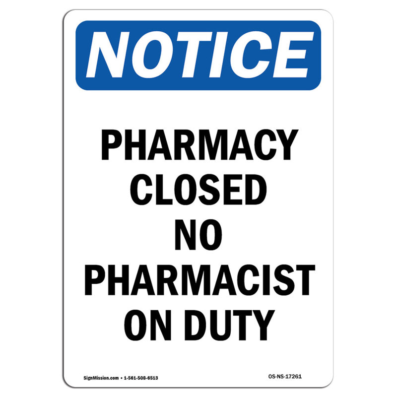 Pharmacie fermée - Pharmacien en devoir