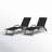 Billett Outdoor Metal Chaise Lounge