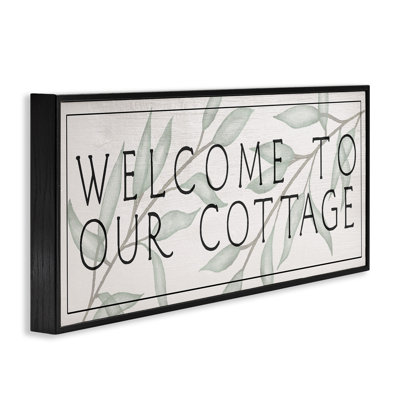 Giclée rustique «Welcome» encadrée, design par Lil 'Rue