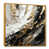 Toile avec cadre flottant or