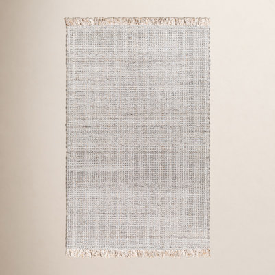 Viewcrest Hand-Woven Taupe Striped Rug
