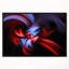 « fractal red connected rayures », reproduction d’impression sur toile tendue encadrée-26669203