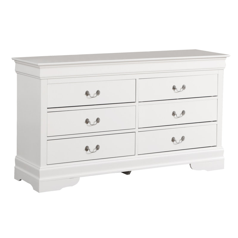 Commode Glory Furniture Louis Phillipe G3100-D, Blanc