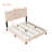 Brisha Upholstered Platform Bed-610265097-610265096