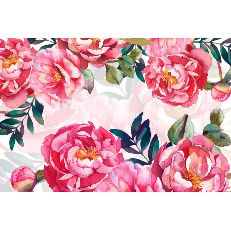 Murale florale amovible Peel & Stick, L 100 po x l 144 po