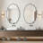 Oval Metal Wall Mirror-69670860-69670861