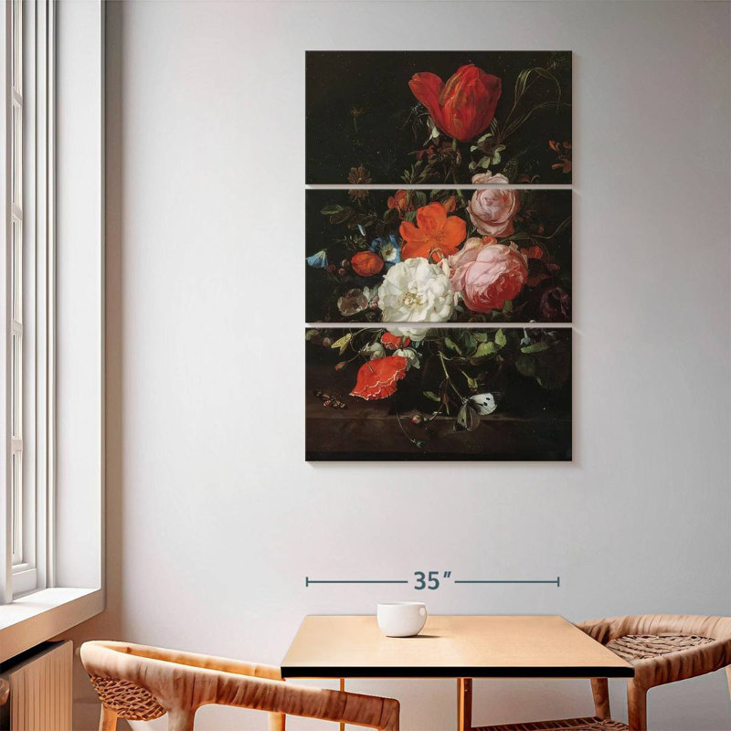 Vase With Flowers 1715, 65" H x 42" W