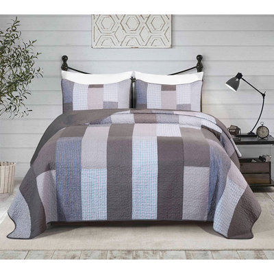 Standard Cotton Reversible Quilt Set