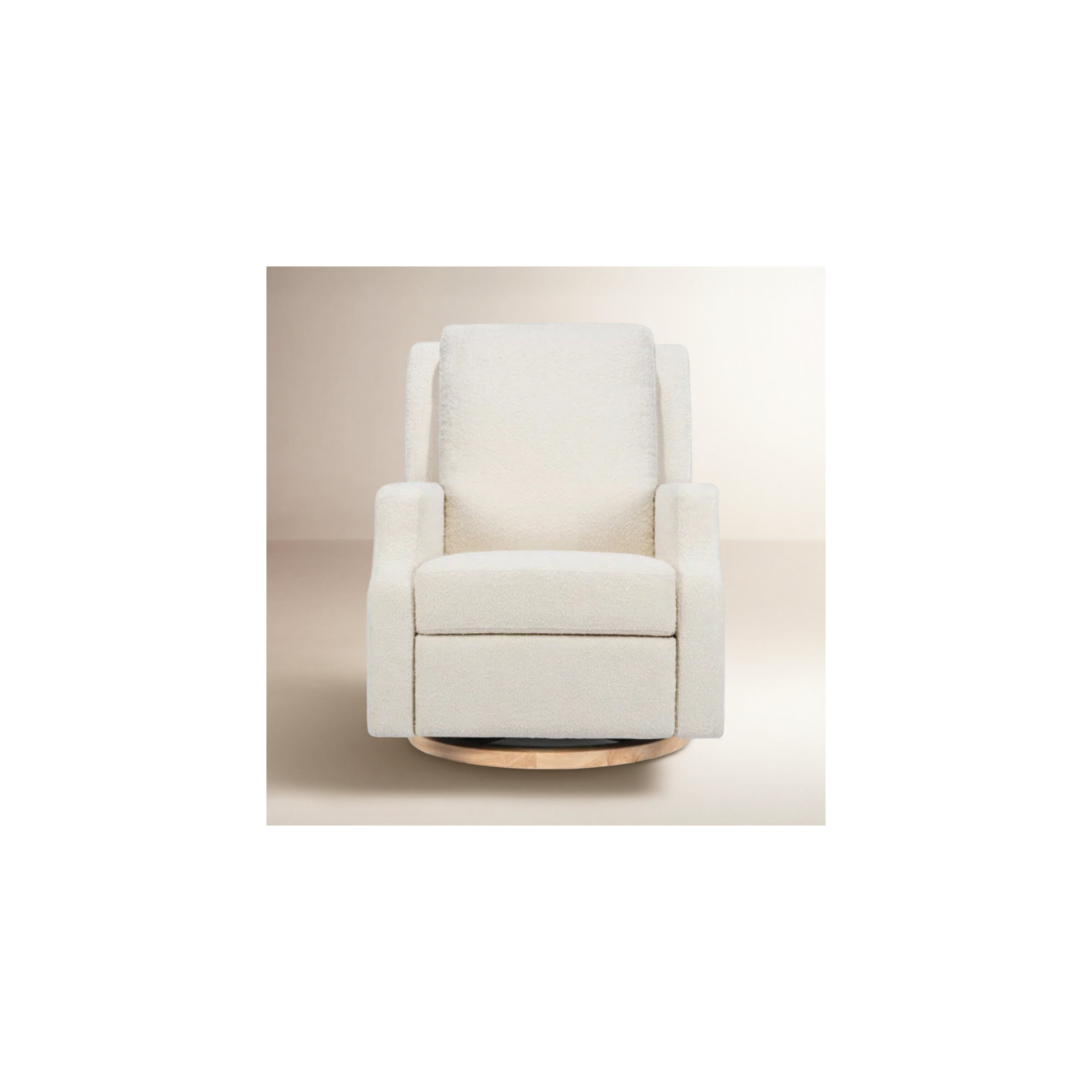 Crewe Recliner and Swivel Glider, Ivory Boucle