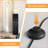 Arched Floor Lamp With Glass Shade, Remote Control And Bulb Included