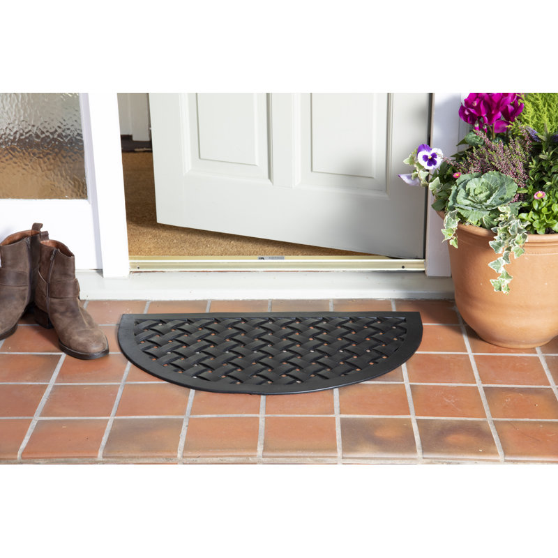 Kern Non-Slip Indoor Doormat, Semi-Circle 45 x 75cm
