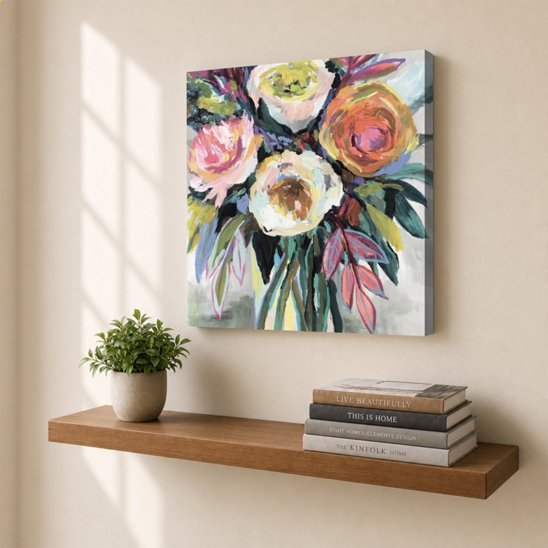 «First Kiss Light» par Jeanette Vertentes - Impression sur toile, 36" H x 36" W