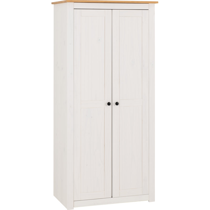 Amary 2 Door Solid Wood Wardrobe