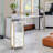 Salon Utility Cart with Hair Dryer Holders and 3 Drawers, Lockable Wheels
