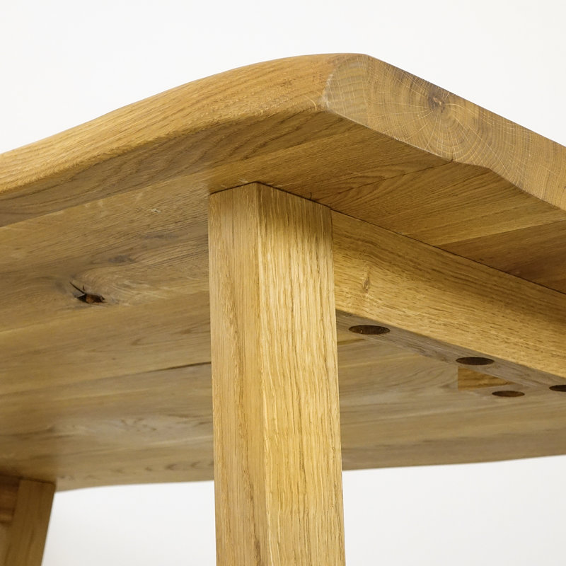 Iyana Oak Solid Wood Dining Table, Natural Wood, H75 x L160 x W90cm