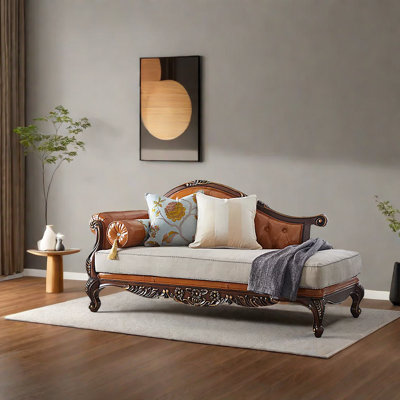 Chaise longue en bois massif American Light