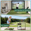 Grand support de golf, support pour club de golf pour 9 clubs et 9 balles de rangement, noir