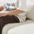 Latitude Run® 4 - Piece Upholstered Sectional - Ideal for Living Room, Comfortable and Stylish - White Boucle-1345320516