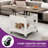Farmhouse Lift Top Small Square Coffee Table With Wheels And Storage Compartment For Living Room