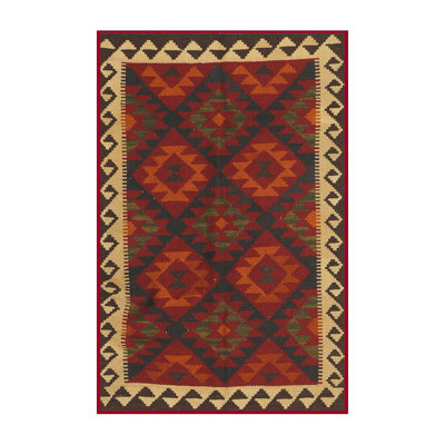 Tapis rouge / brun Southwestern