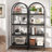 Laddie Arched Bookcase, 4-Tier Storage bookshelf-992000205