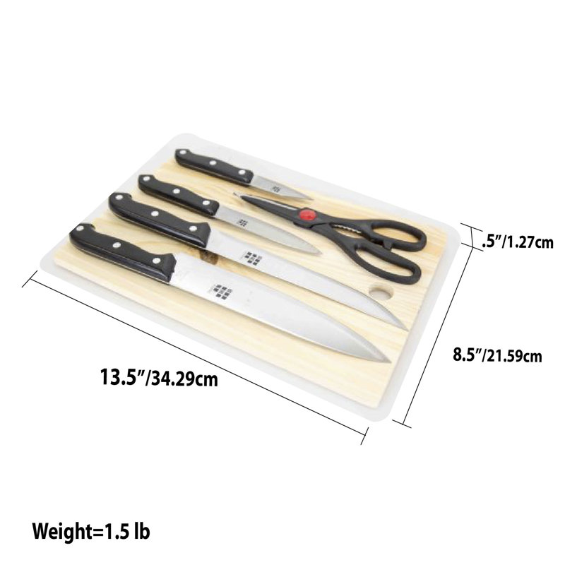 Ensemble de blocs à couteaux 6 pièces Home Basics