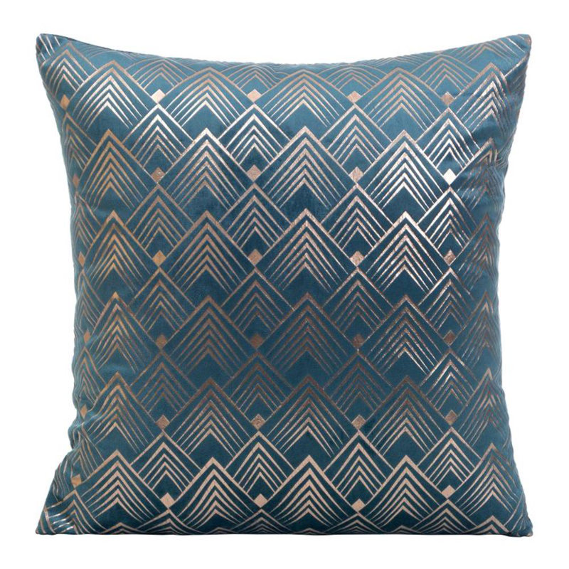 Microfiber Square Pillow Case, Blue