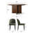 7-Piece Round Dining Set With 60" Pedestal Table And 6 Upholstered Chairs-232436375