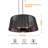 1500w Halogen Ceiling Mount Patio Heater With Led And Remote Control