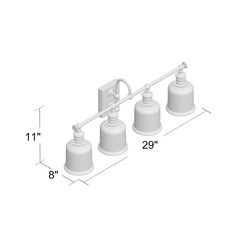 Duy 4 - Light Vanity Light, Satin Nickel