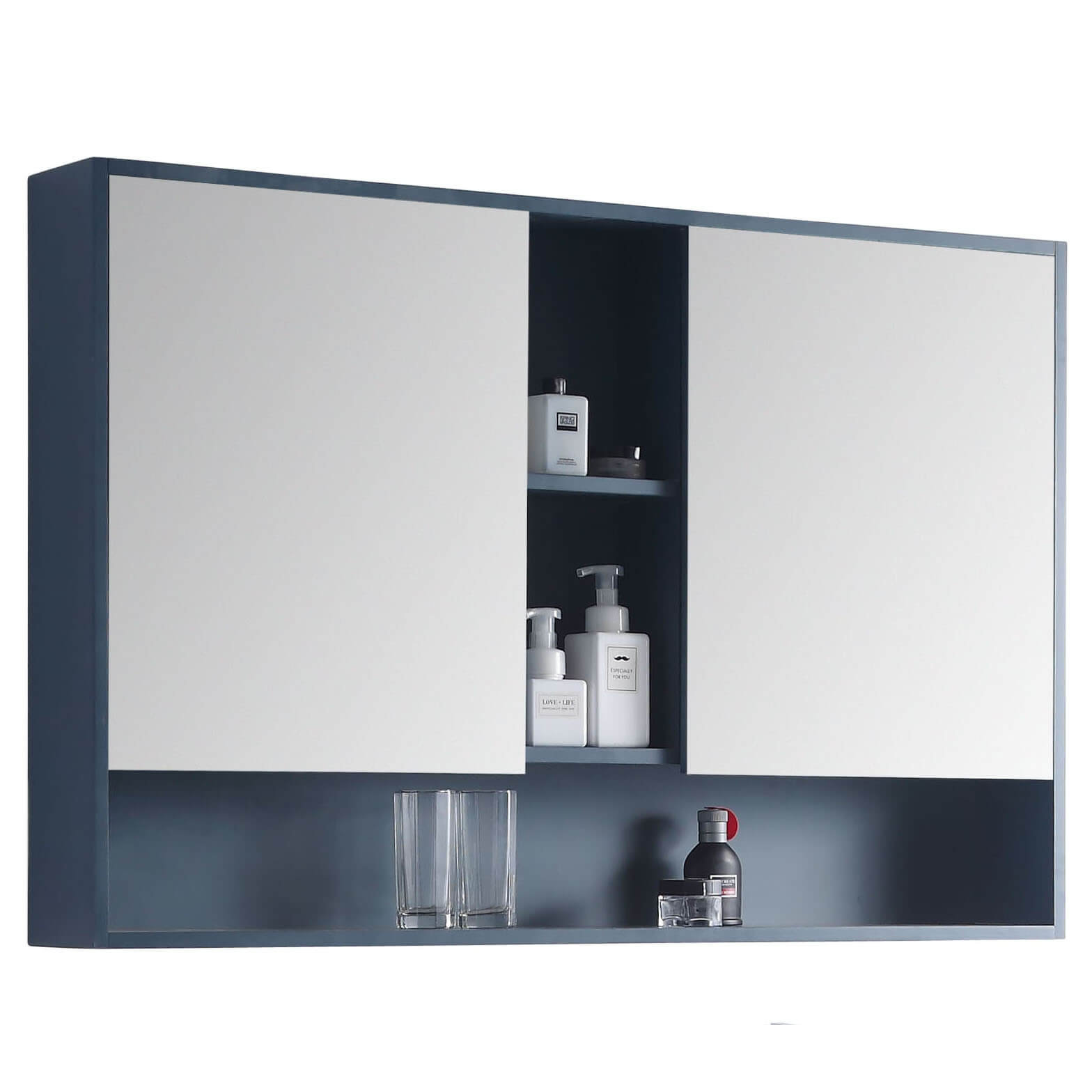 Maisie Surface Double Medicine Cabinet, Blue