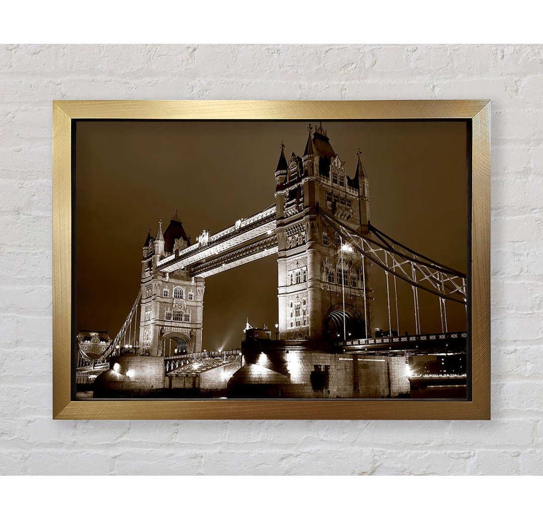 London Bridge Chocolate Skys - Einzelne Bilderrahmen Kunstdrucke