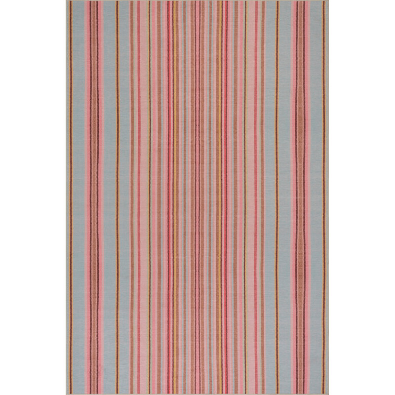 Jamaica Stripe Machine Printed Washable Rug, Rectangle 7'6" x 9'6"