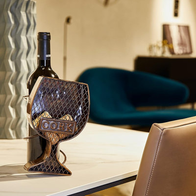 Kathen 1 Bottle Tabletop Wine Bottle Rack